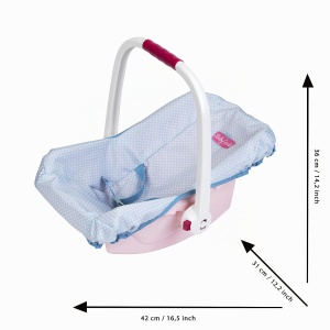 Purtator de papusi Theo Klein Baby Coralie Pentru papusi de pana la 45 cm 42 cm x 31 cm x 36 cm - Img 3