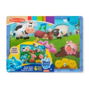 Puzzle din lemn Melissa Doug Blues Clues You, 6 piese, sunete si imagini - Img 3