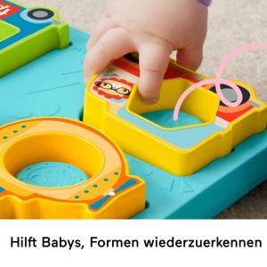 Puzzle Fisher-Price HRP31 Forme si Sunete pentru Bebelusi 40 Melodii si Luminite Interactive - Img 5