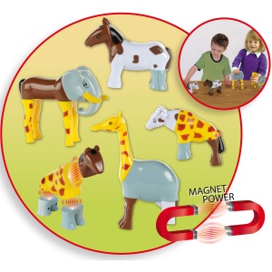 Puzzle Magnetice Theo Klein 71 cu 4 Animale, pentru Copii de la 1 An - Img 3