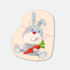 Puzzle-uri HABA 4 - Set cu 4 piese pentru copii de la 2 ani, animale simpatice - Img 7