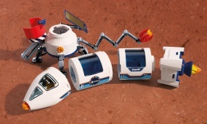 Racheta de cercetare PLAYMOBIL ESA Mars 72011 cu 2 astronauti si rampa de lansare - Img 2