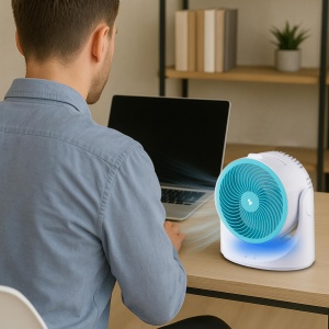 Racitor de aer Beper P206RAF202 cu USB, 3 viteze, LED - Img 6