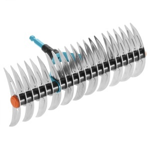Racleta pentru gazon Gardena combisystem 35 cm, otel de calitate, 2 in 1