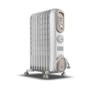 Radiator electric DeLonghi Vento V550918T.WB, 1800 W, 9 Elemente, Alb