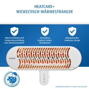 Radiator pentru bebelusi reer HeatCare, 350700W, albgri, cu telecomanda - Img 3