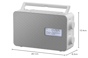 Radio digital Panasonic RF-D30BT, Bluetooth, DAB, alb, rezistent la stropi - Img 4