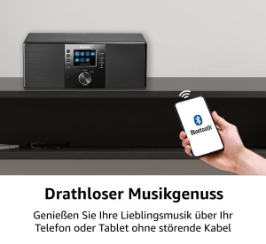 Radio digital stereo Karcher DAB 7000i Bluetooth Internetradio Negru - Img 6