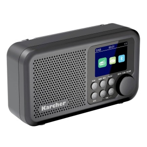 Radio portabil Karcher DAB 2415 cu Bluetooth, acumulator 2200 mAh, compact