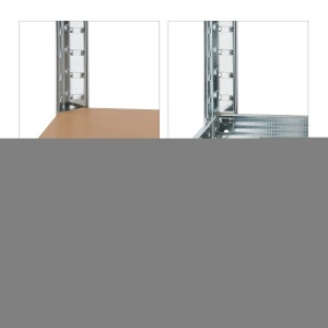 Raft metalic Relaxdays, 5 nivele, 500 kg capacitate, 180x70x30 cm, argintiu - Img 8
