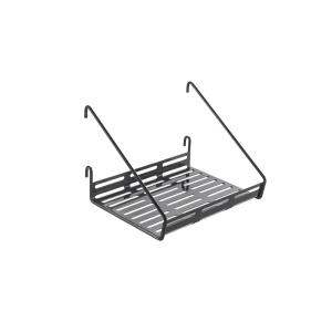 Raft Mural Metaltex Mural Line, negru, 18x15x12cm, din fier