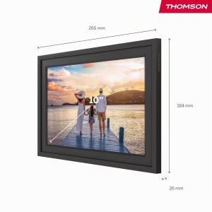 Rama foto digitala Thomson 10, touchscreen HD, 32 GB, Wi-Fi, negrualb - Img 2
