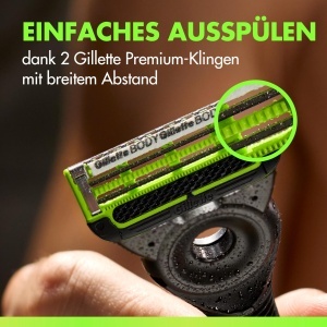 Raschete pentru corp si zona intima Gillette Labs, 16 lame, verde, sistem 3-faceti - Img 5