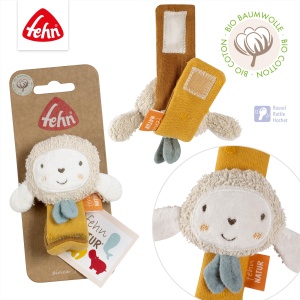 Rasdel pentru bebelusi FehnNatur model O48353 din bumbac organic cu design de oaie - Img 4
