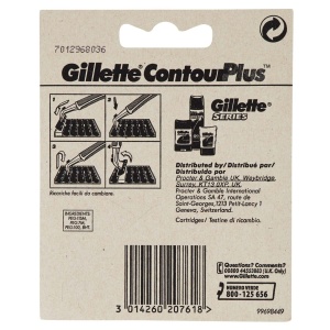 Rasierer cu lame Gillette Contour Plus, 10 lame de schimb cu Doppelklingen - Img 4