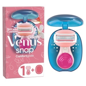Rasierer pentru femei Gillette Venus Extra Smooth Snap, compact, 5 lame, roz