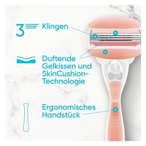 Rasior pentru femei Gillette Venus ComfortGlide Spa Breeze, 3 lame, maner ergonomic - Img 4
