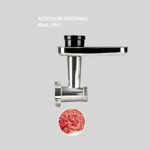 Rasnita carne Girmi IM5100, Aluminium, cu 3 discuri din otel inoxidabil - Img 2