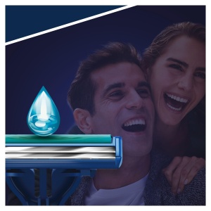 Rasoir de unica folosinta Gillette BlueII Plus Slalom pentru barbati, 2 lame, cu banda hidratanta - Img 6