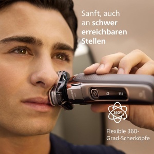 Rasoir electric Philips i9000, negru, cu trimmer integrat si ladestation - Img 4