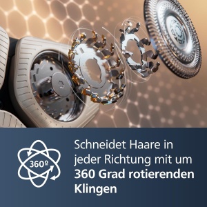 Rasoir electric Philips S9000 Prestige, crom, tehnologie SkinIQ, trimmer inclus - Img 3
