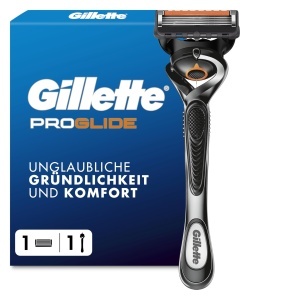 Rasoir Gillette Fusion5 Proglide pentru barbati, metal, argintiunegru