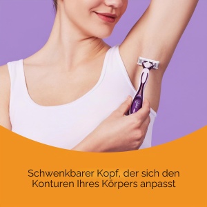 Rasoir pentru femei BIC Click 5 Soleil, 5 lame, ergonomic, cu 2 rezerve - Img 5