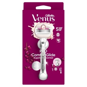 Rasoir pentru femei Gillette Venus Pro ComfortGlide, 5 lame, cu miros de fructe de zahar