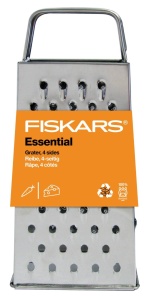 Razatoare Fiskars, 4 laturi, Otel inoxidabil, Inaltime: 23 cm, Essential, Argintiu, 1065589, Translucid - Img 7