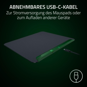 Razer Firefly V2 Pro Phantom Green Gaming Mousepad RGB Suprafata Microtexturata USB-C - Img 6