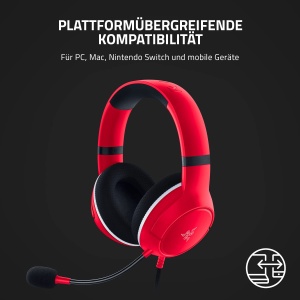 Razer Kaira X - Casti de gaming cu fir pentru Xbox Series X|S (driver TriForce de 50 mm, microfon cardioid HyperClear, comenzi incorporate, compatibilitate multiplatforma) rosu - Img 8