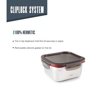 Recipient alimentare Lacor 64614, inox 1810, 1500 ml, 100 etans - Img 6