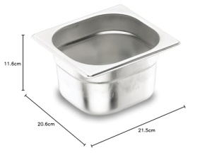 Recipient GN Lacor 66610Z 16 176x162x100 mm Inox - Img 2