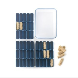 Recipient IBILI 686600 pentru Krochete Plastic BPA-Free 3 Tavite Stivuibile - Img 2