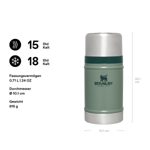 Recipient termic Stanley 1913, 709 ml, otel inoxidabil, verde - Img 2