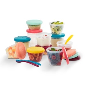 Recipienti pentru alimentatia bebelusilor Babymoov, 15 piese, hermetici, BPA-free