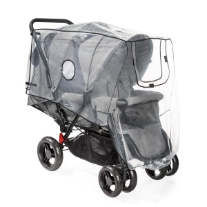 Reer RainCover Duo Protectie Ploaie Carucior Frati si Gemeni PVC-Free