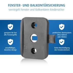 Reer WinLock Protectie pentru ferestre si usi de balcon montaj simplu culoare antracit - Img 4