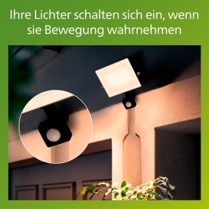Reflector exterior Philips cu senzor de miscare, 30W, lumina alba 3000K, negru - Img 6