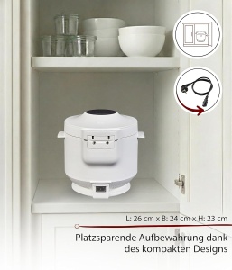 Reiscocher Cloer 6831, 1 l capacitate, 350 W, cu functie de mentinere cald - Img 5