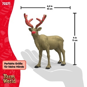 Ren De Craciun Schleich Jubilare Aurie 72271 13 x 5 x 12 cm - Img 5