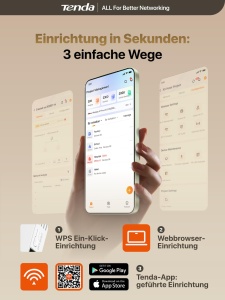 Repetitor WLAN Tenda A33, WiFi 6, AX3000, Dualband, 2976 Mbits - Img 6