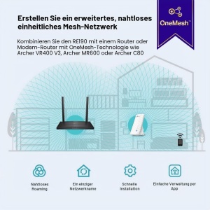 Repetor Wi-Fi TP-Link RE190 AC750, Dual Band 750 Mbps, Plug Play - Img 9