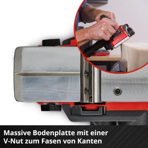 Rindea electrica fara fir Einhell TE-PL 1882 Li-Solo 18V latime 82 mm adancime pana la 2 mm accesorii incluse - Img 7
