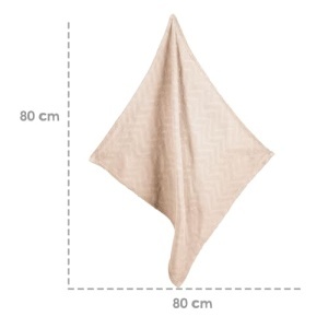 Roba Babydecke Frosty Almond 80x80 cm Bio Bumbac Certificat Beige - Img 2