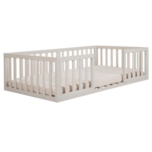 Roba Montessori pentru copii 70 x 140 cm - Includere lattenrost si siguranta - Img 3