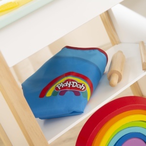 Roba pentru copii Play-Doh - Set creativ din lemn FSC cu 12 cutii de plastilina, 3 unelte si sort - Img 5