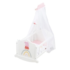 Roba Pupa cu Peppa Pig, 68x35x52 cm, AlbRoz, Inclusiv Accesorii