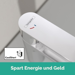 Robinet baie hansgrohe Rebris E, crom, economisire apa, inaltime 84 mm - Img 4