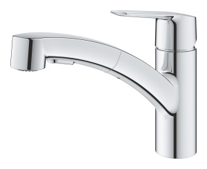 Robinet de bucatarie GROHE Start, crom, cu dus retractabil, 90 rotire - Img 3